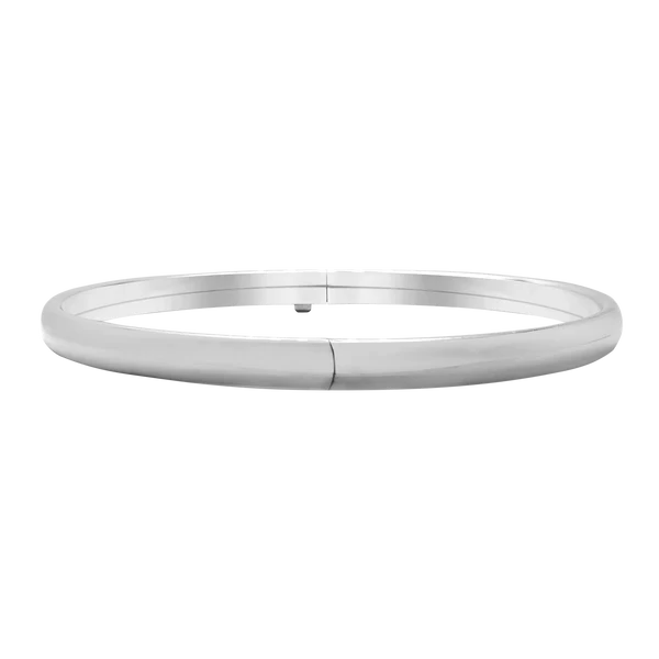 Sterling Silver Bangle Bracelet with Smooth Design