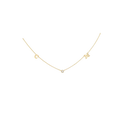 Initial & Gemstone Necklace