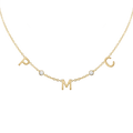 Initial & Gemstone Necklace